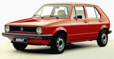 - Volkswagen GOLF 1. generace 1977 v elektrick verzi-